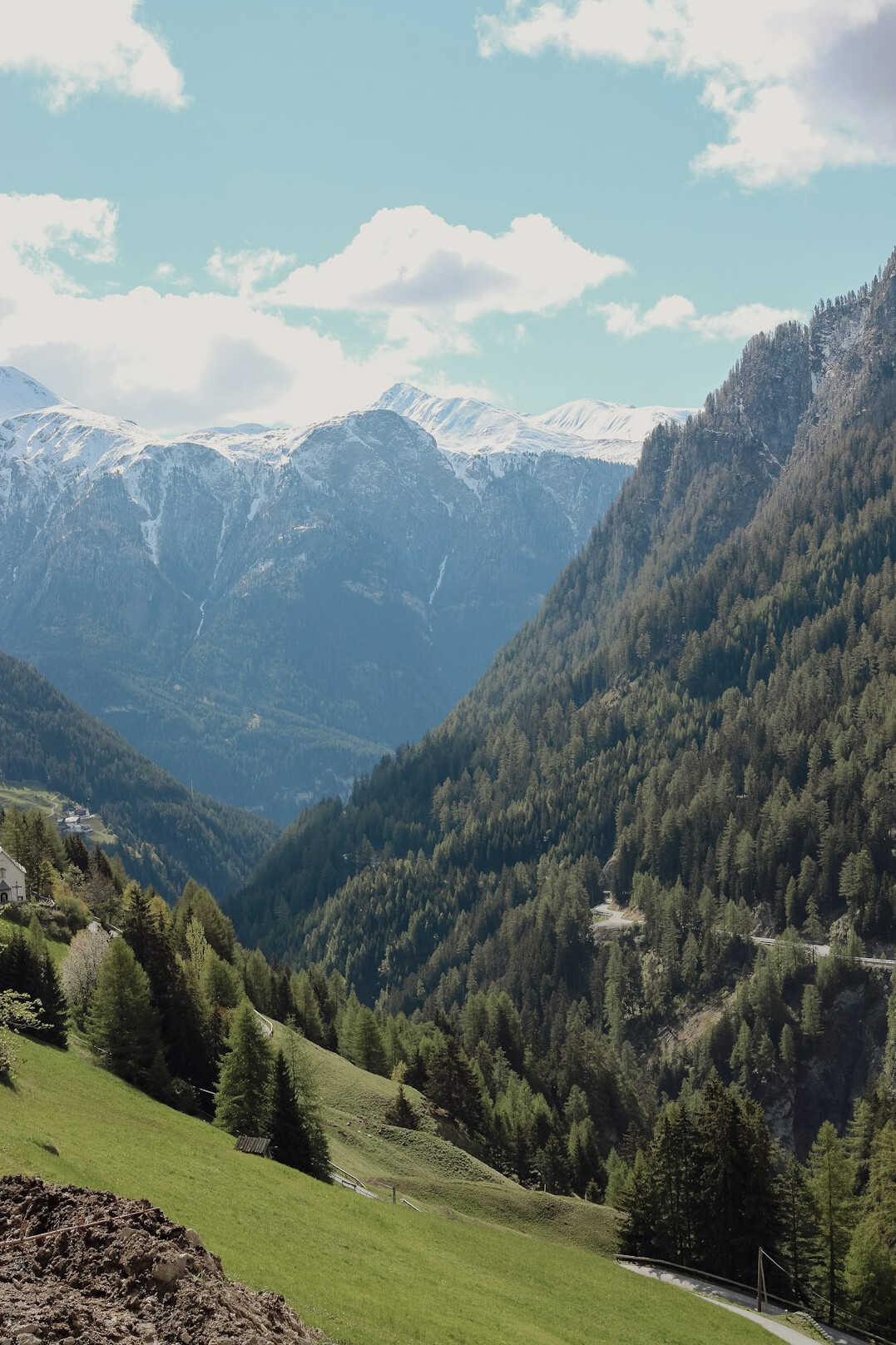 alpine mountain road